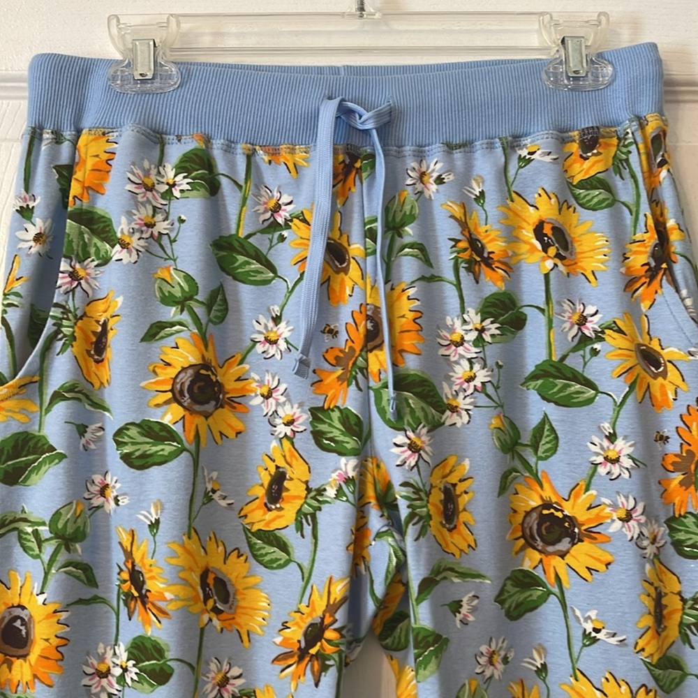 SOLD ON EBAY Vera Bradley Pajama Pants in Sunflower Sky size Small NWT - Picture 3 of 8